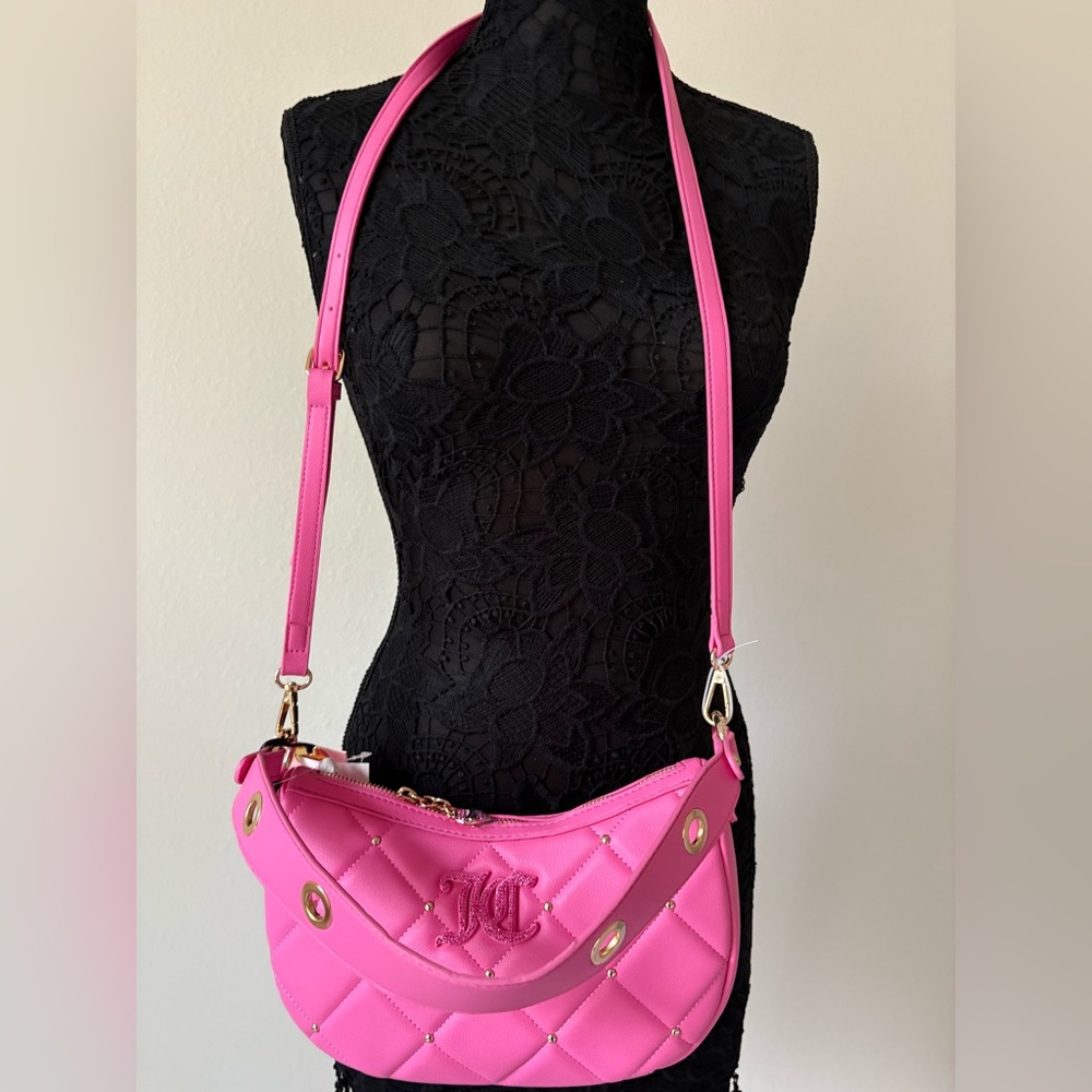 Juicy Couture Pink Shoulder Bag with Modern Design